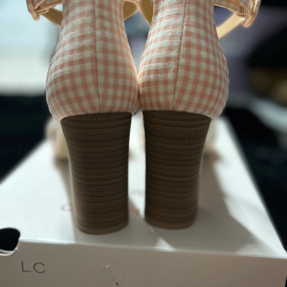 🖤💕NEW IN BOX- LC Lauren Conrad Amberr Women's Block Heel Sandals SZ 9 1/2💕🖤 - Picture 5 of 9